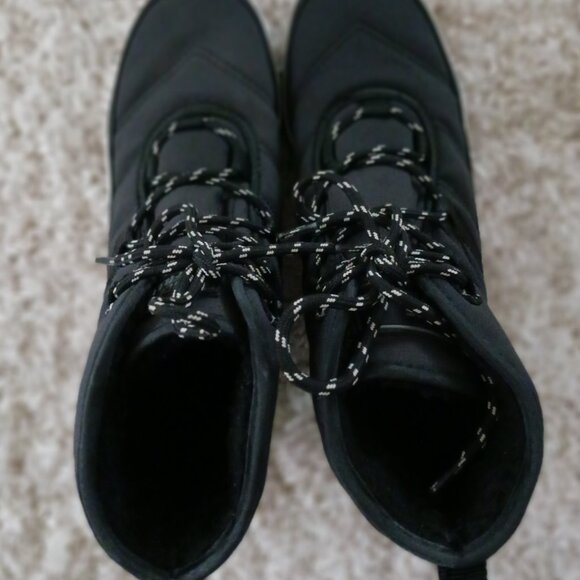 Ice Fields Winter Snow Boots Womens 6 Black Heat-MX Insulation Light Weight Lace - Picture 8 of 11